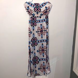 Printed colorful maxi dress